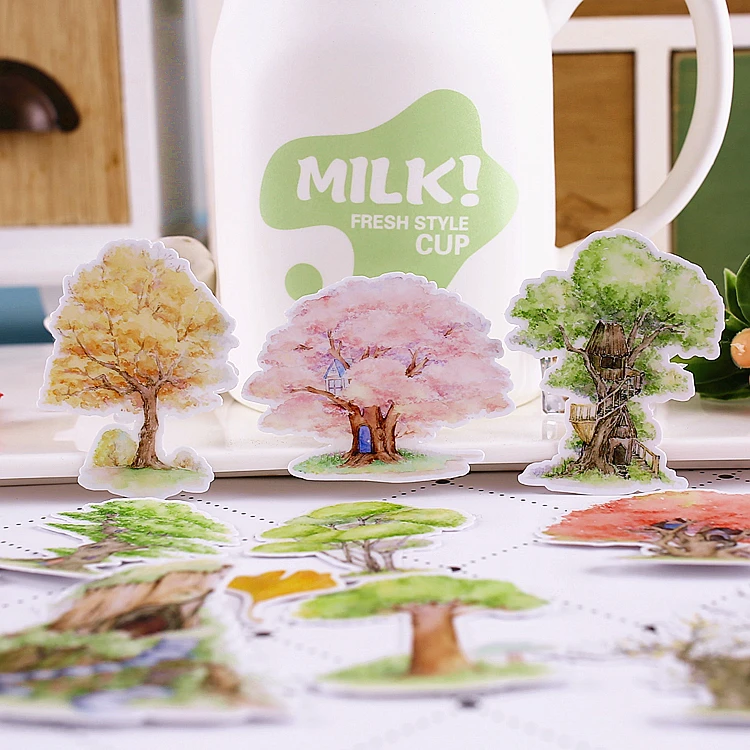 20pcs Twilight Spring Tree stickers/Scrapbooking Stickers /Decorative Sticker /DIY Craft Photo Albums
