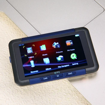 

Onsale 3'' Slim LCD Screen MP5 Video Player 8GB Blue Music Media Player FM Radio Recorder MP3 MP4 8.6X5.4X1cm