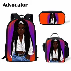ADVOCATOR 3 шт./компл. африканские девушки шаблон Детские рюкзаки для подростков школьные сумки для студентов школьные сумки для подарков 2019