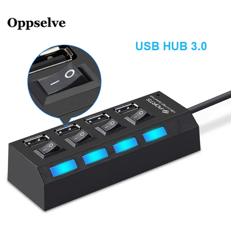 Мульти USB 3 0 концентратор с питанием OTG конвертер для компьютера ПК 2 удлинитель
