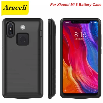 

For Xiaomi Mi 8 Battery Case 6000 Mah Charger Case Smart Phone Cover Power Bank For Xiaomi Mi 8 Battery Case Mi8 Capa