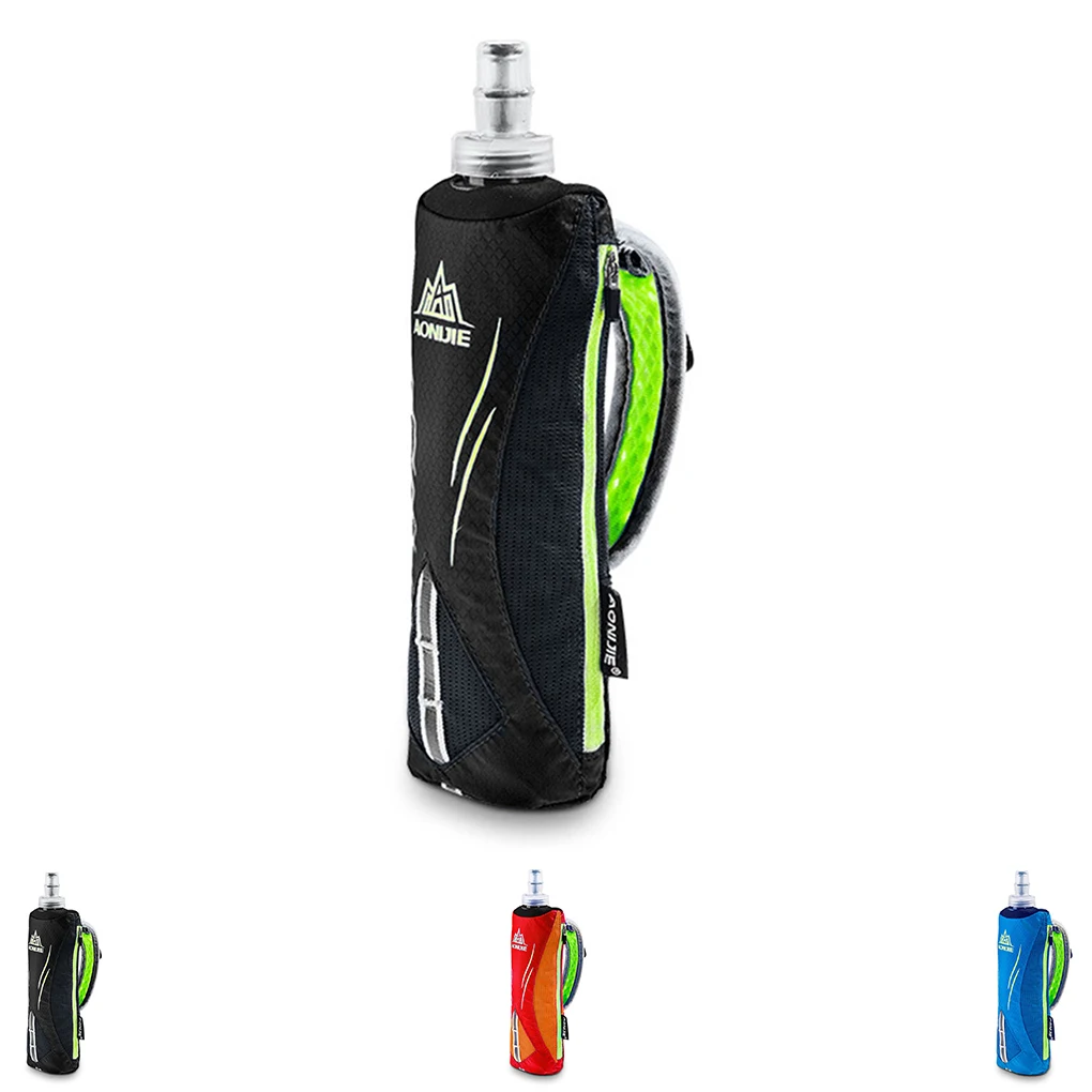 

Hand-held Sport Kettle Pack Outdoor Marathon Hand Bag Running Waterpoof Pocket Pouch Soft Water Flask