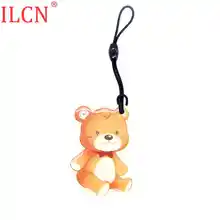 S50 1K 13,56 Mhz перезаписываемый Универсальный идентификатор IC карты анимация медведь шаблон брелок RFID сменный жетон MF карта Быстрая 1 шт