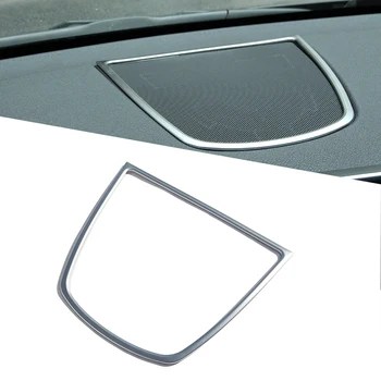 

For BMW X5 X6 f15 F16 2014+ Car Accessories ABS Chrome Car Dashboard Speaker Frame Cover Trim Stickers