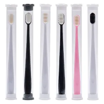 

1Pc Nano Ultra-fine Wave Toothbrush Soft Bristle Adult Child With PVC Dental Wh QX2D