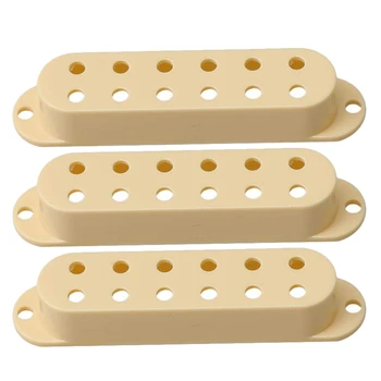 

3 Pcs Plastic Electric Guitar Single Coil Pickup Cover Diy For Guitar