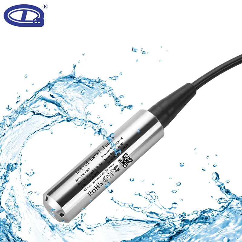 QDY30A 5V 10V DC24V capteur de niveau d'eau capteur de niveau de liquide capteur de niveau iquid dans le réservoir en métal transmetteur capteur capteur de niveau de réservoir d'huile