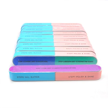 

100Pcs/lot Nail File Polishing Buffer Buffing Block Sponge Strong Thick Professional Nail Buffing Sanding File For Salon Use New