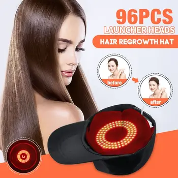 

Laser Hair Growth Cap 96Pcs Light Chips Anti Hair Loss Hair Growth Cap Hair Loss Therapy Decive Hair Regrowth Treatment Machine
