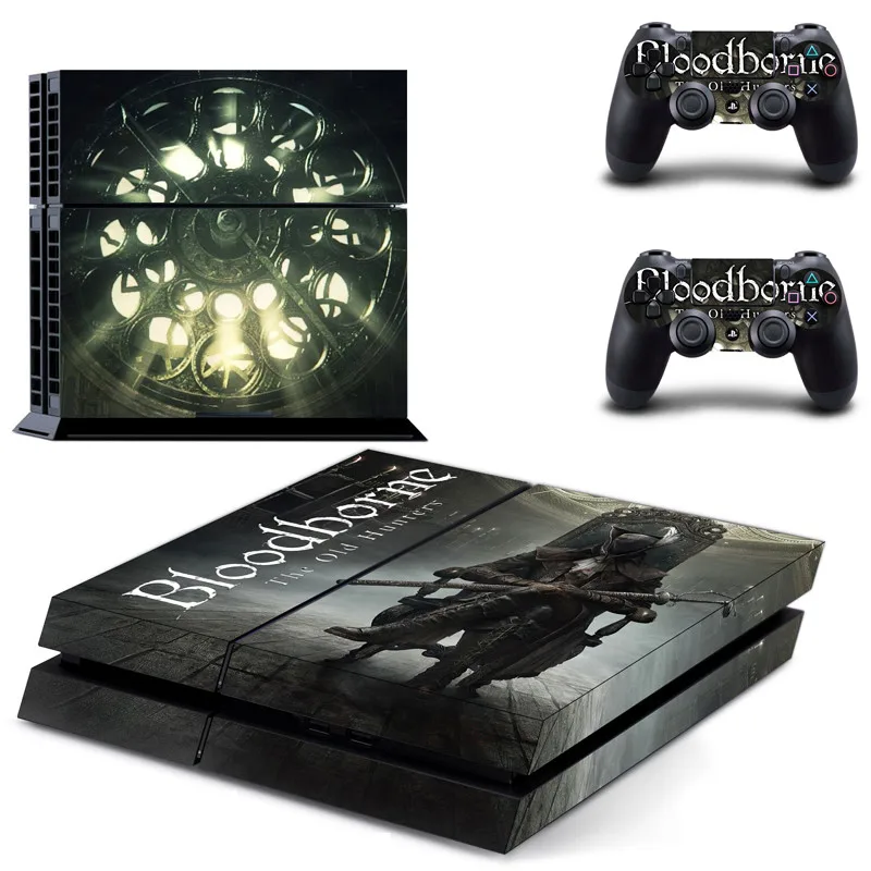 Виниловая Горячая игра Bloodborne крышка наклейки для PS4 playstation 4 консоль и 2 контроллера кожи наклейки игровые аксессуары