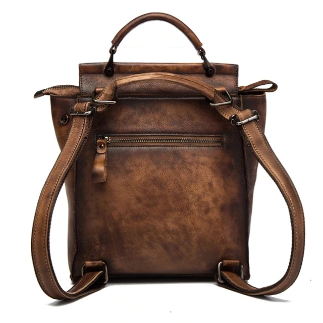 Motaora Women s Bag High Quality Vintage Backpack For Women Luxury Genuine Leather Backpacks Large Capacity