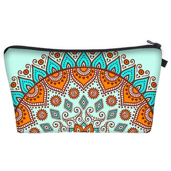 

toiletry bag printing Mandala cosmetic bag collection storage wash bag female handbag bag travel organizer makeup bag