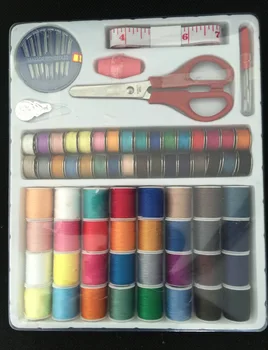 

Spools Craft Scissor Stitches Needles Tools Set Sewing Machine Accessories Multicolor Sewing Threads Sewing Tools Kit Sewing Box