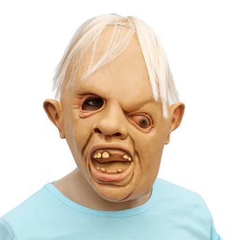 

New Unisex Adult Horror Eyed Squint Strange Headgear Shaped Cos Zombie Ghost Mask Scary Haunted House Halloween Party Prop