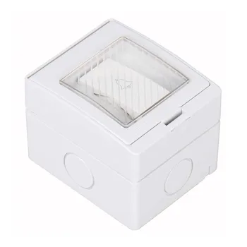 

White Industry Outdoor waterproof push button power switch PC flame retardant surface mounted wall doorbell switch 20A 250V