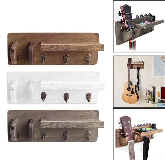 Porta chitarra elettrica acustica piegata supporto da parete in legno  resistente gancio per Ukulele gancio per chitarra portaoggetti per basso -  AliExpress