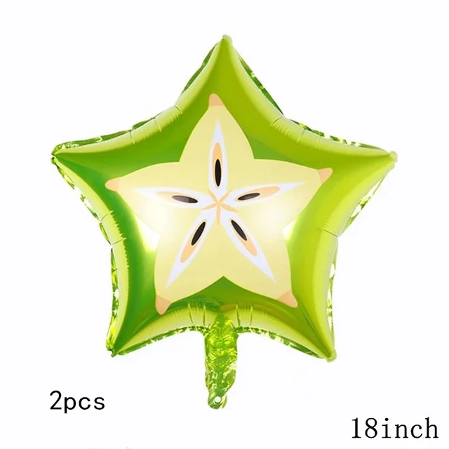 32Inch Donut Digital Foil Balloon Fruit Ice Cream Helium Balloon Birthday Party Decoration Kids Toy Sweet Digital Balloon Showe 2pcs as picture