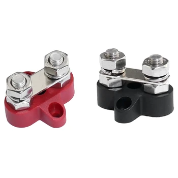 

2 Pcs 48V DC Max M6 Battery Power Distribution Terminal Busbar Stud Junction Post Set