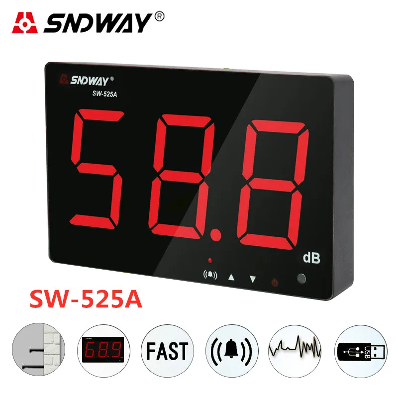 

Digital Sound level meter 30~130db large screen display Restaurant Bar Indoor/office/home Wall hanging type noise meter decibel