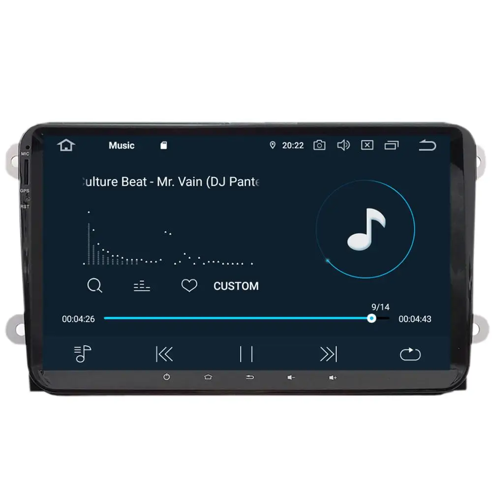 COIKA " 4+ 64 Гб ОЗУ Android 9,0 система автомобиля стерео радио для Volkswagen Passat Golf EOS Skoda Superb Octavia gps Navi приемник BT