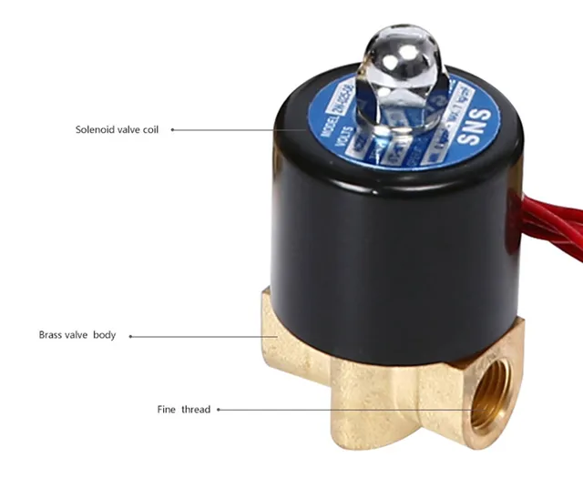Elettrovalvola A Solenoide 2 Vie G1/8 - Per Aria, Acqua, Gasolio | Pressione 0-0.8MPa, DC24V - Foto 10