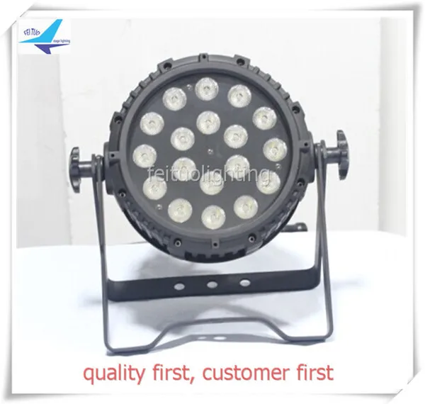 E-4pcs Christmas dj light 18x15w Led par light IP65 rgbwa 5in1 led par stage wedding outdoor light