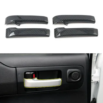 

New Arrival High Quality Carbon Fiber Black Accessories Inner Handle Cover Trim For Toyota Tundra 14-19