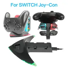 Адаптер для nintendo Switch PRO/Joy-Con зарядная док-станция контроллер Зарядка светодиодный подставка зарядное устройство