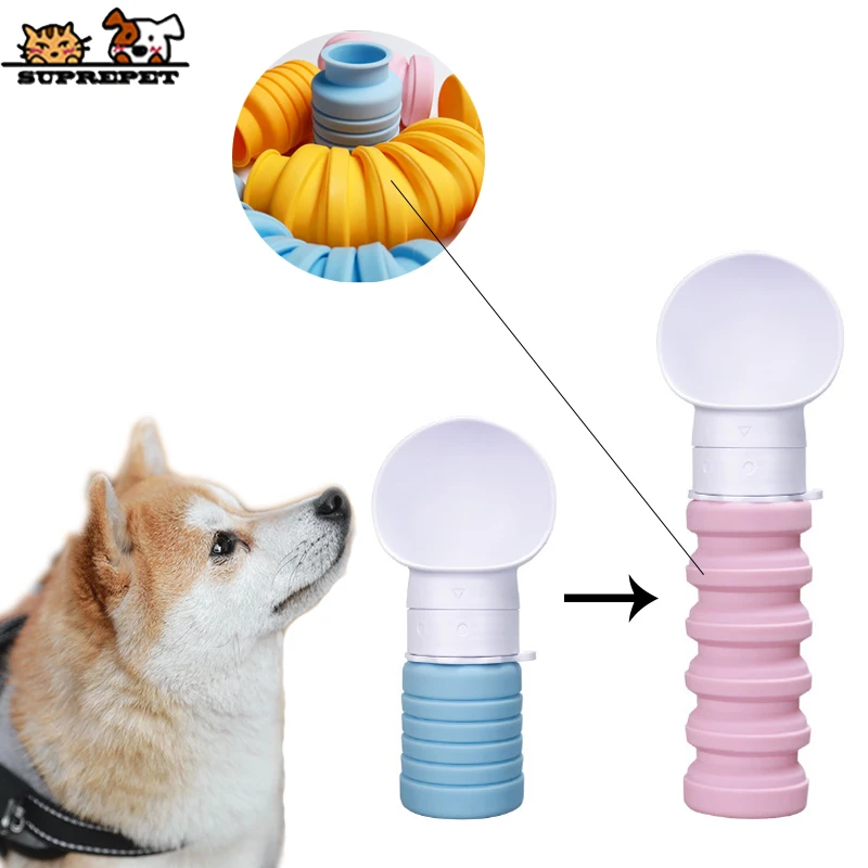 SUPREPET масштабируемый дозатор для воды собак нетоксичный силиконовый Pet бутылка