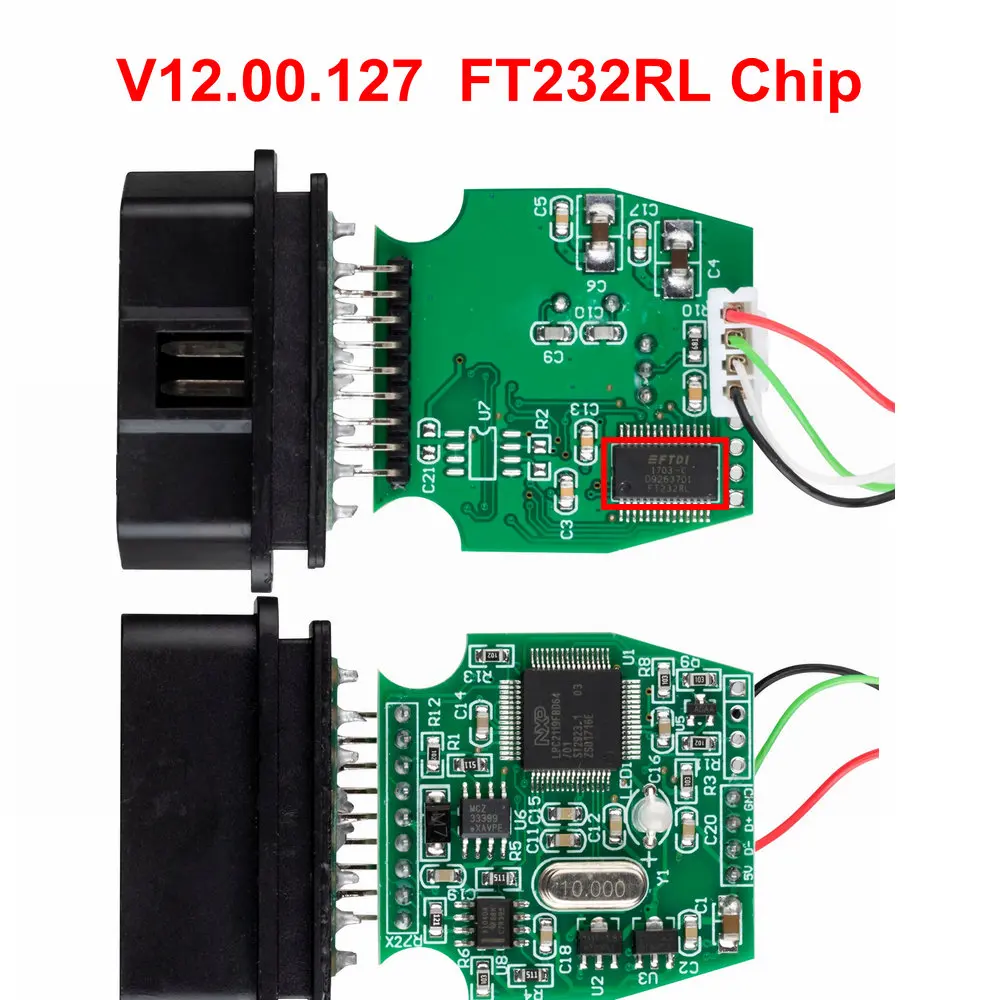 V13.00.022 мини VCI интерфейс для TOYOTA TIS Techstream FTDI FT232RL/FT232RQ MINI-VCI J2534 OBD2 интерфейс