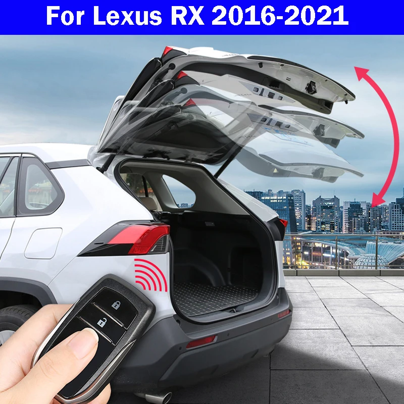 

Открытие багажника автомобиля для Lexus RX 2016-2021, задний ящик, ножной сенсор, Интеллектуальный подъемник задних ворот, электрическая задняя дверь