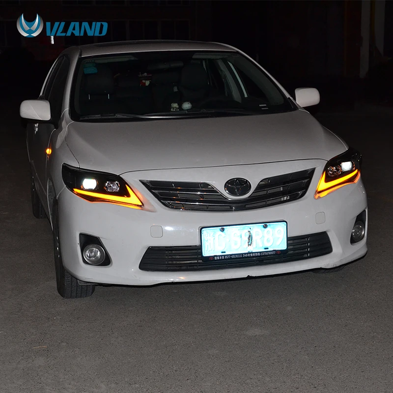 Автомобильные угловые фары для Corolla Altis 2011 2013 светодиодные полосы HID Bi Xenon