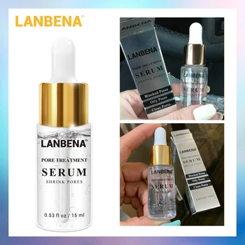 

LANBENA Pore Treatment Serum Essence Shrink Pores Relieve Dryness Oil Control Firming Moisturizing Repairing Smooth Skin Care !