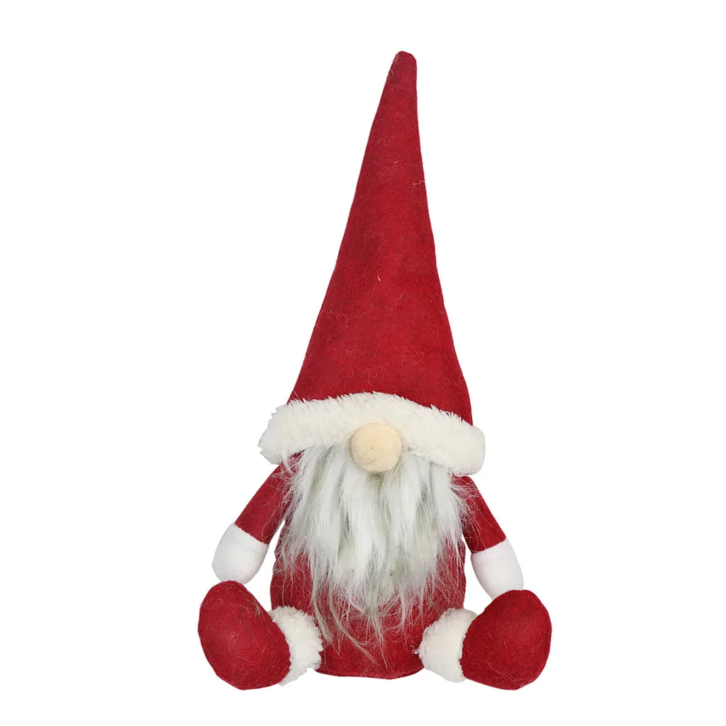 

Handmade Swedish Stuffed Toy Santa Doll Gnome Scandinavian Tomte Nordic Nisse Sockerbit Dwarf Elf Home Ornaments Christmas Santa