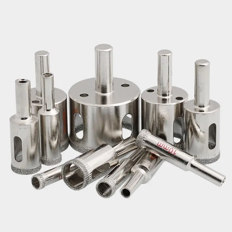 

3~80MM Glass Hole Drill Bit for Ceramic Tile Jade Grinding Round Marble Vitrified Brick Drilling Artifact Turning Head
