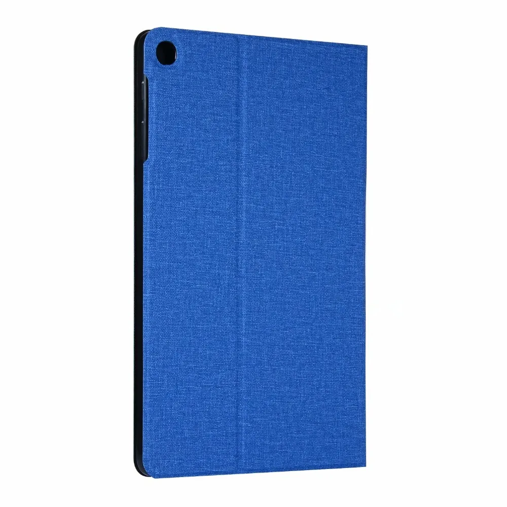 Ткацким рисунком стенд Искусственная кожа таблетки чехол для Samsung Galaxy Tab A T510 T515 10,1 дюймов принципиально защитный чехол накладка coque+ ручка