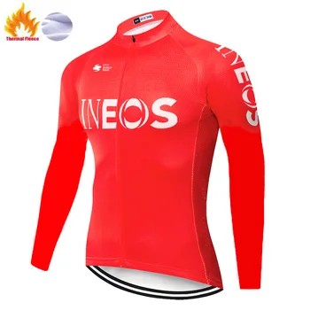 

2020 team INEOS cycling jersey Winter Thermal Fleece maillot cyclisme long sleeve Moutain remera ciclismo mtb hombre