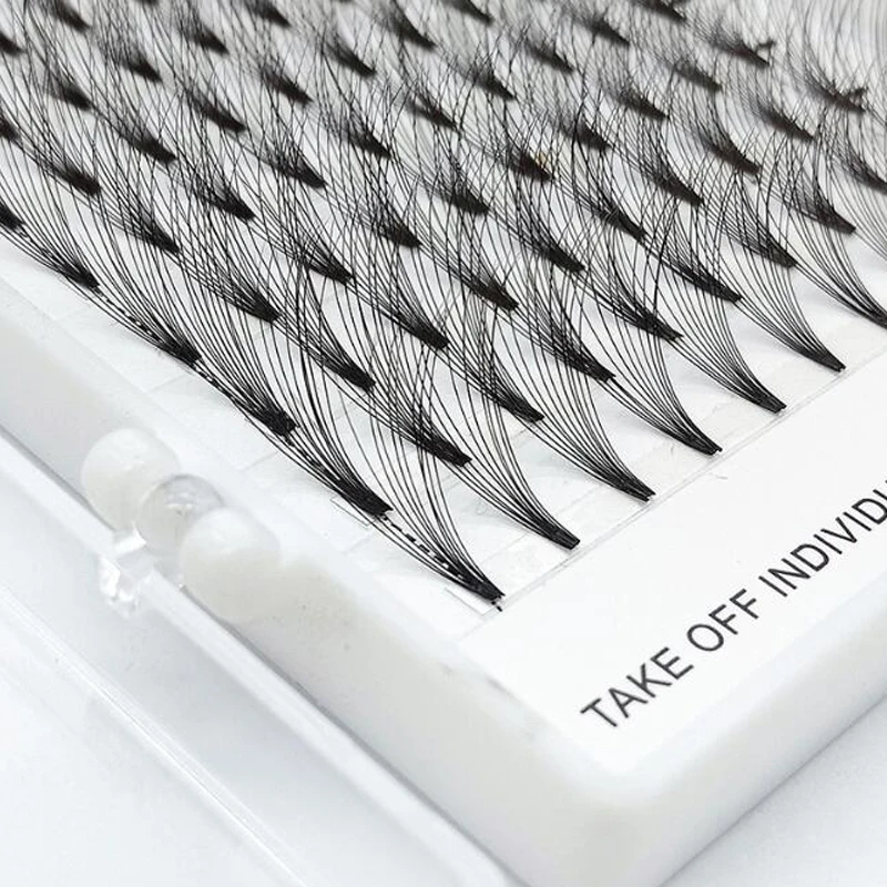 Предварительно сделанные объемные вентиляторы ресницы русский объем профессиональные Ресницы C локон наращивание ресниц из искусственной норки 12D