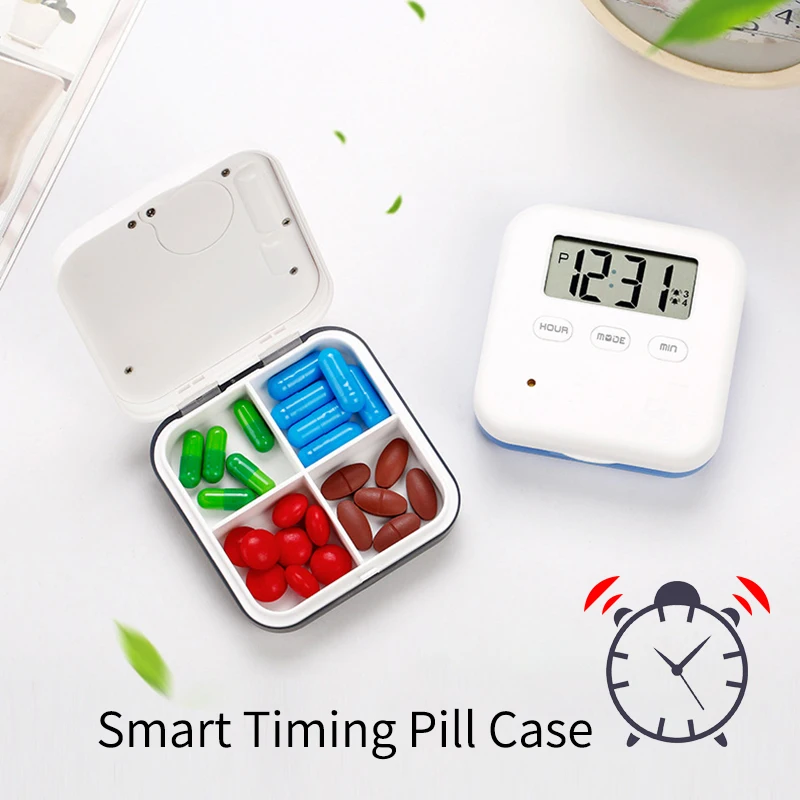 ElectronicSmartPillCaseAlarmClockReminderMedicineStorageBoxes