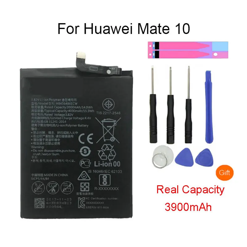 Замена батареи телефона HB436486ECW 3900mAh для Huawei Mate 10/10 Pro 20 P20 Honor V20 новые | Мобильные