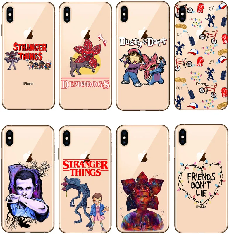 

For iphone 6 7 8 Case TV Stranger Things Soft Silicone Phone Case Cover For iphone 11 11Pro X XS Max XR 7Plus 8Plus 6SPlus 5S SE