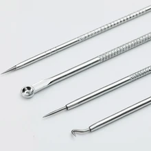 Acne Needles Set Blackhead Remover with Eyelash Clip Portable Makeup Tool for Women JS11