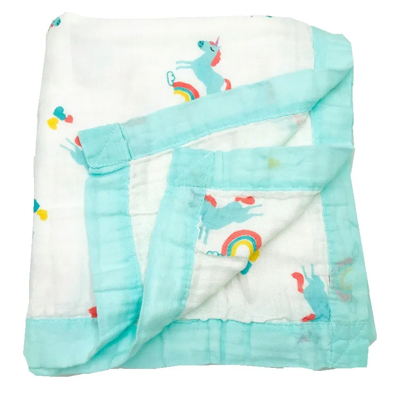 

crocodile Four Layers 70% Bamboo 30% Cotton Muslin Baby Blanket Swaddle Wrap For Newborn Blankets Swaddling Bedding Bath Towel