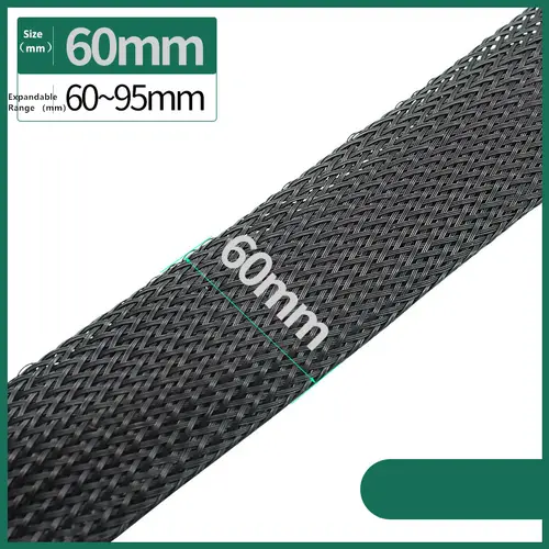 Dropship 1/5/10/50/M Black Insulated Braid Sleeving 4/6/8/10/12/14/20/25mm Tight PET Wire Cable Gland Protection Cable Sleeve - Image 11