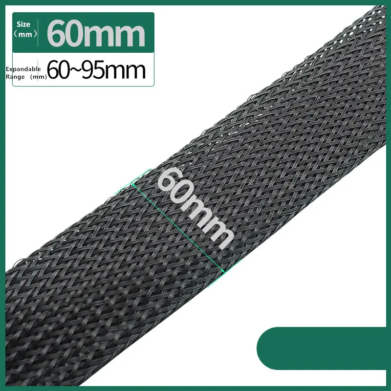 Dropship 1/5/10/50/M Black Insulated Braid Sleeving 4/6/8/10/12/14/20/25mm Tight PET Wire Cable Gland Protection Cable Sleeve - Image 11