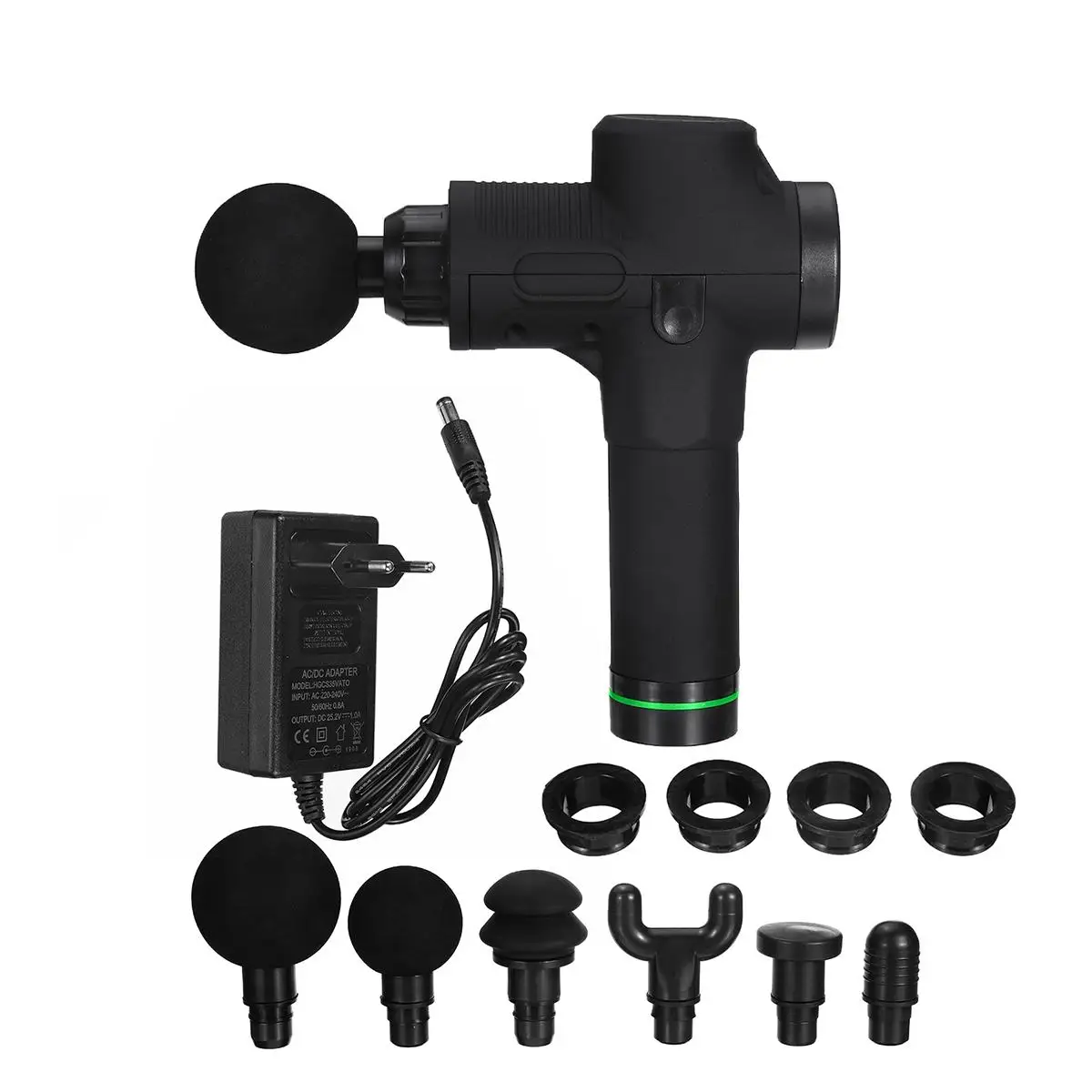 

LCD Display 20 Gear Electric Therapy Massager Guns Body Deep Muscle Massage Guns Home Deep Tissue Pain Relief With 6Heads + Bag