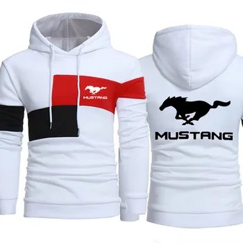 

Men Hoodies for Mustang Motor Car Logo Fashion Print Sweatshirt Spring Autumn Mens Hoodie hiphop harajuku Casual tracksuit Q
