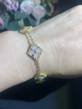 

Janekelly designer Top accessories fashion unique Rope Chain bangle AAA zircon micro pave hand bracelet