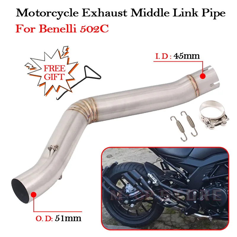 Выхлопная труба из нержавеющей стали для мотоцикла Benelli 502c | Автомобили и
