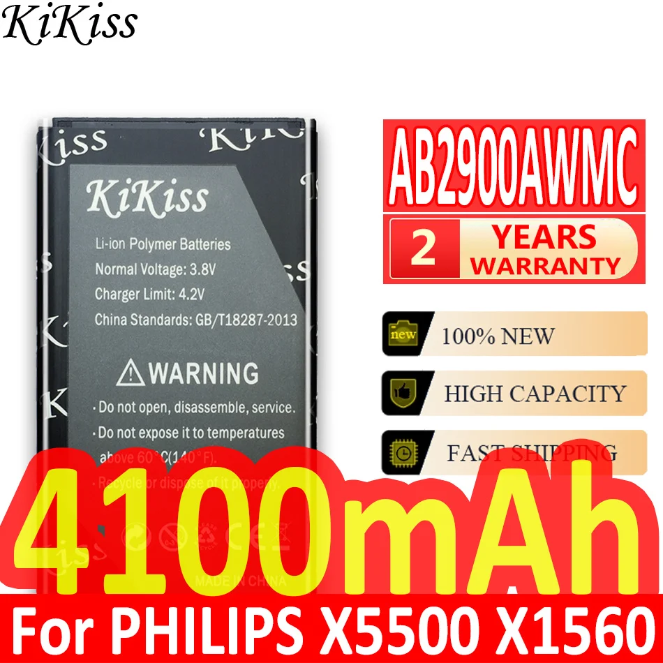 Аккумулятор AB2900AWMC для смартфона PHILIPS Xenium X1560 X5500 CTX5500 CTX1560 100% мА · ч | Мобильные